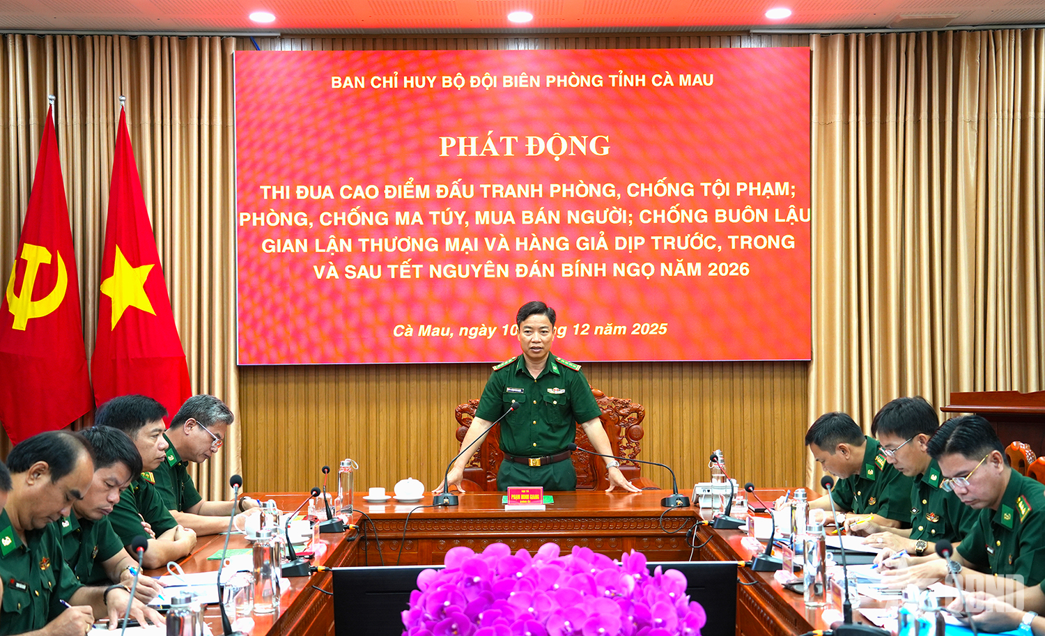 Bộ đội Biên phòng Cà Mau phát động cao điểm phòng, chống tội phạm, gian lận thương mại